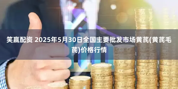 笑赢配资 2025年5月30日全国主要批发市场黄芪(黄芪毛芪)价格行情