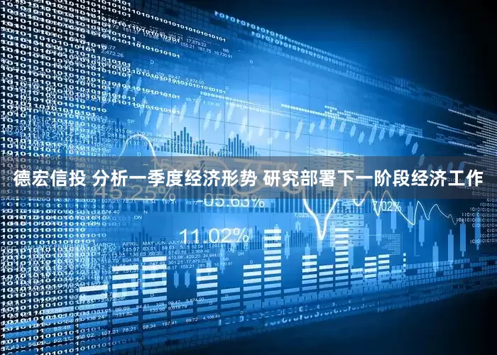 德宏信投 分析一季度经济形势 研究部署下一阶段经济工作